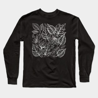 Leafy Pattern Long Sleeve T-Shirt